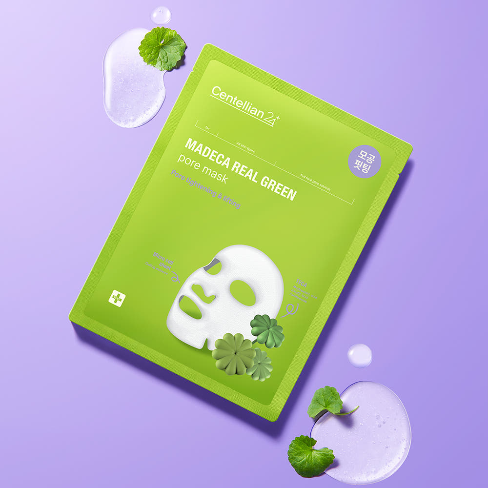 CENTELLIAN 24 Madeca Real Green Pore Mask Pack 10 Sheets