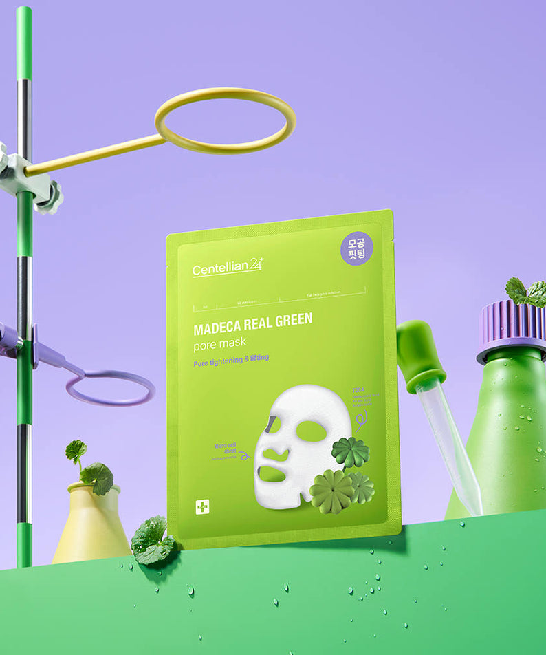 CENTELLIAN 24 Madeca Real Green Pore Mask Pack 10 Sheets