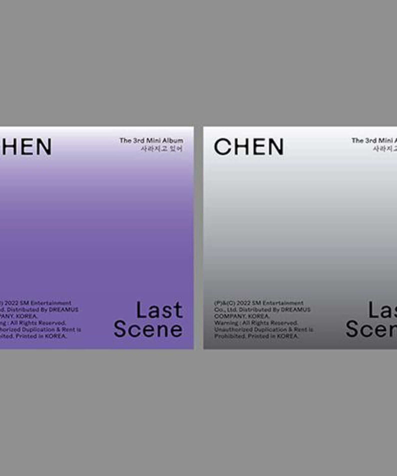 CHEN - 3rd [ (Last Scene)](Photo Book Ver.) (2 Random 1) - Album Kpop : jaquettes violette et blanche Last Scene.
