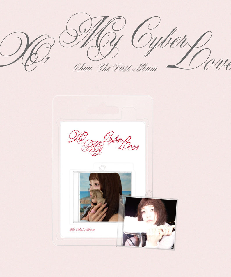 CHUU - The First Album [XO, My Cyberlove] (Tiny love Ver. / Tiny heart Ver.) (Random 1 of 2) - Album Kpop, pochette rose, photos