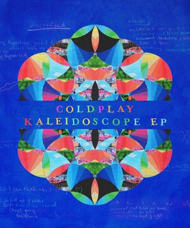 COLDPLAY - Kaleidoscope EP (Import) - Album Kpop : pochette colorée abstraite, visuel bleu/arc-en-ciel, COLDPLAY