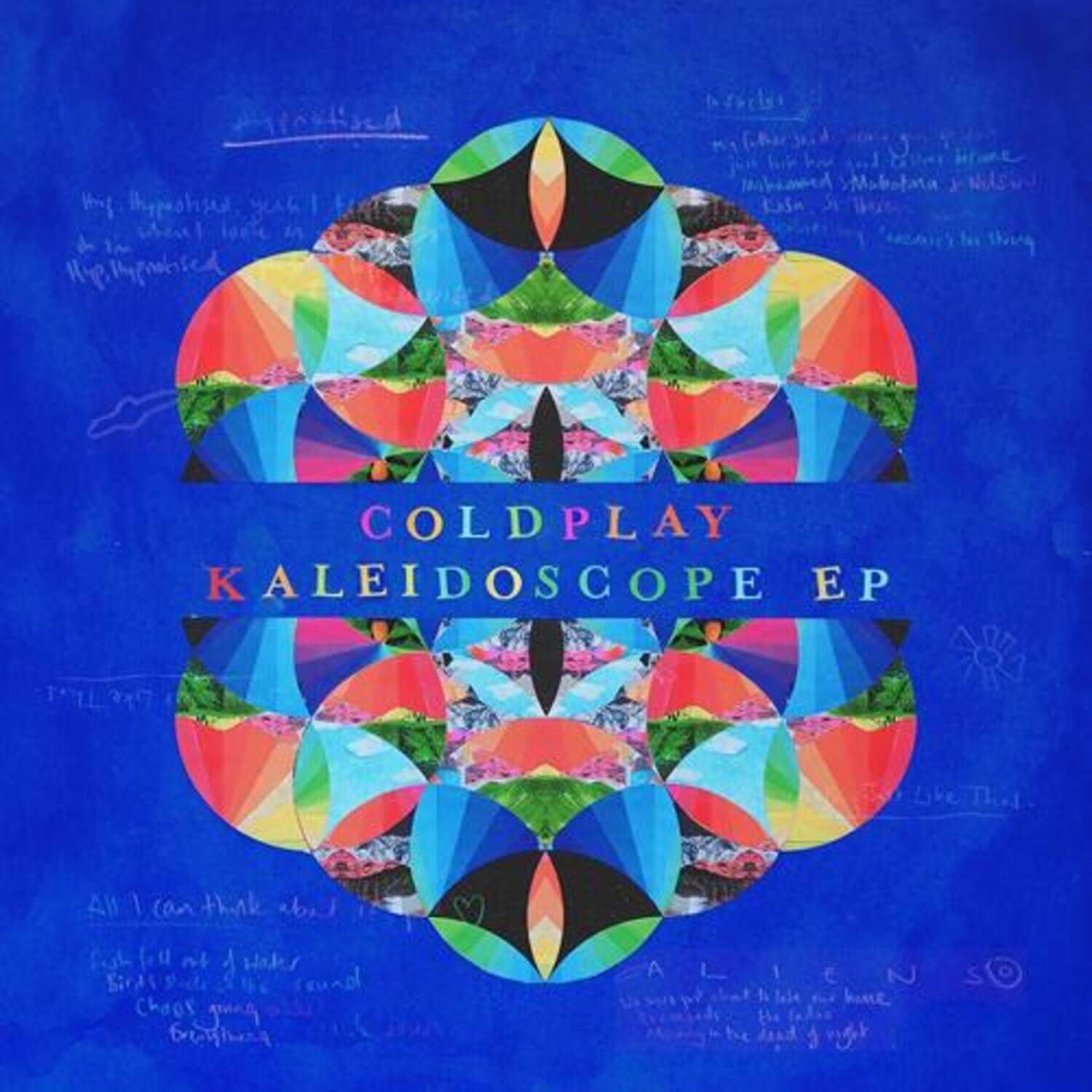 COLDPLAY - Kaleidoscope EP (Import) - Album Kpop : pochette colorée abstraite, visuel bleu/arc-en-ciel, COLDPLAY