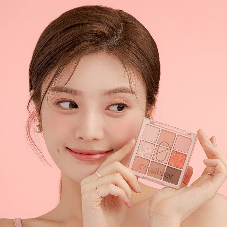 CORALHAZE Mood Blending Shadow Palette #02FlatPeach disponible sur Ma petite Coree, ton Eshop 100% K-beauty en direct de Seoul