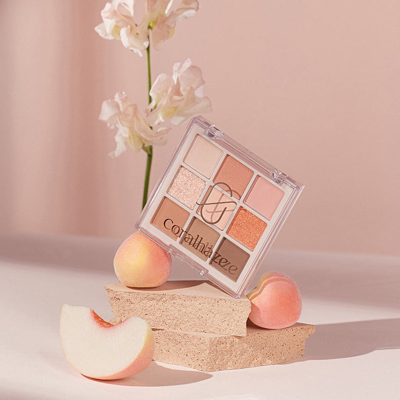 CORALHAZE Mood Blending Shadow Palette #02FlatPeach en stock sur Ma Petite Corée