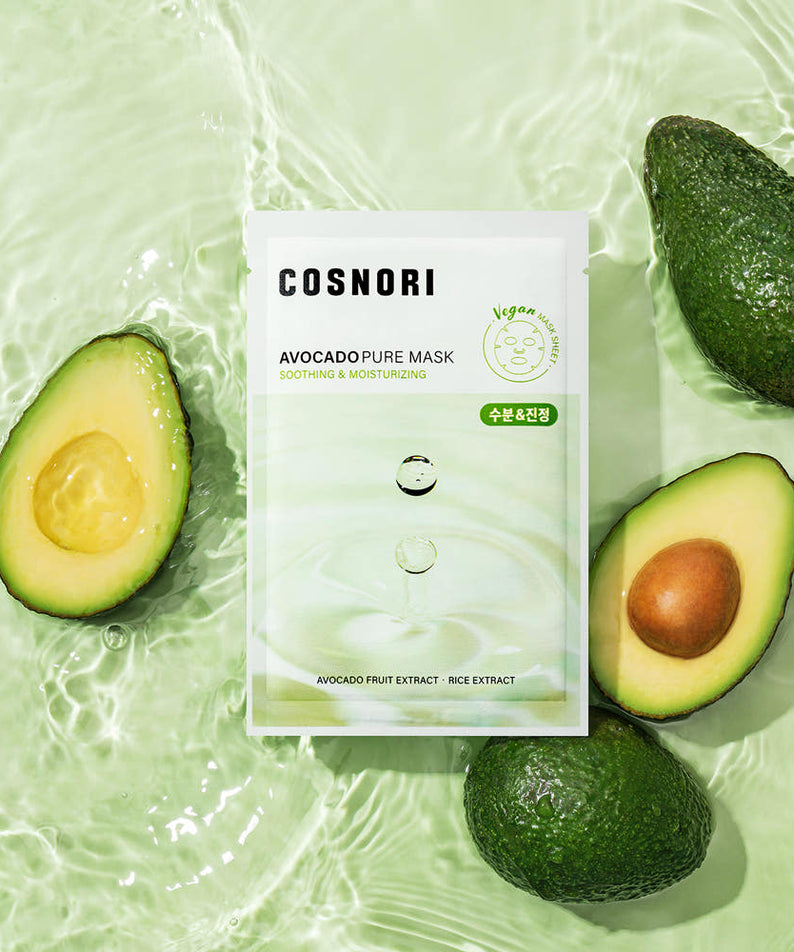 COSNORI Avocado Pure Vegan Mask 10 Sheets