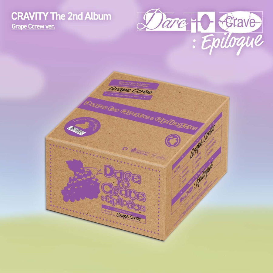 CRAVITY - The 2nd Album [Dare to Crave : Epilogue] (Grape Ccrew ver.)(Limited)(Random 1 of 9) - Album Kpop