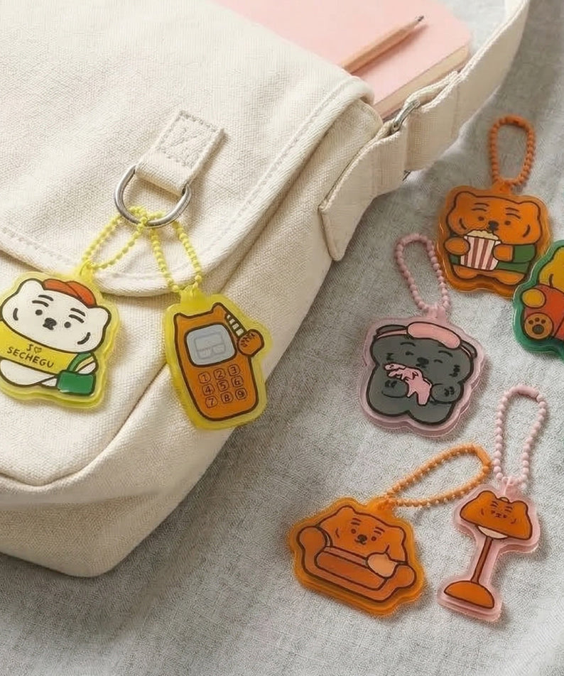 Muzik Tiger I Love Home Acrylic Keyring 4 Types