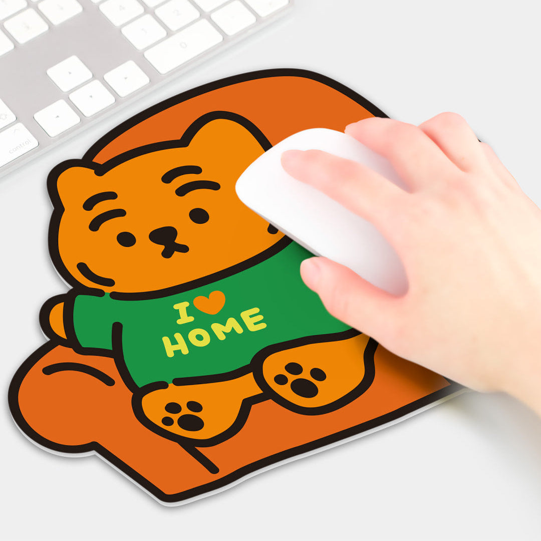 Muzik Tiger I Love Home Mouse Pad 2 Types