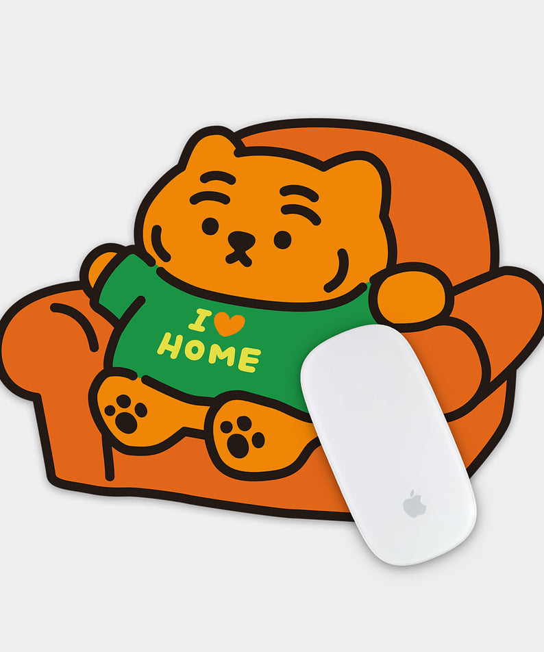 Muzik Tiger I Love Home Mouse Pad 2 Types