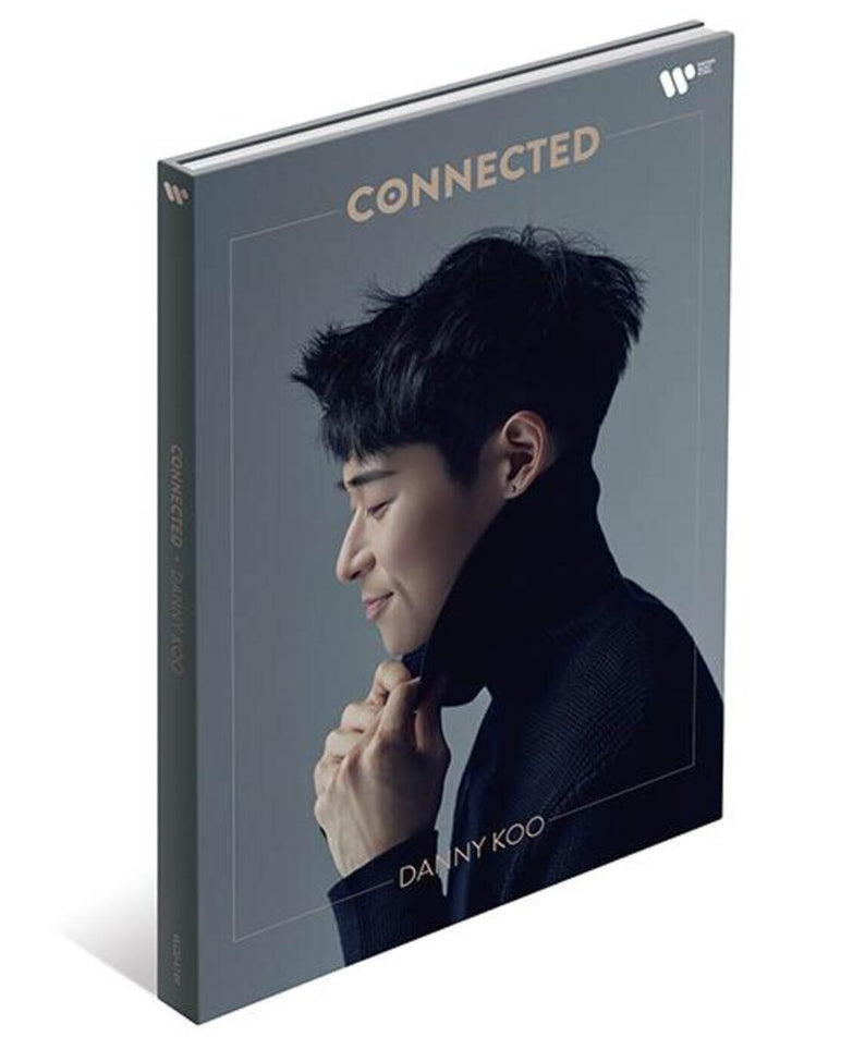 DANNY KOO - [Connected] - Album Kpop, jaquette avec portrait de DANNY KOO sur fond sombre, style musique pop connectée