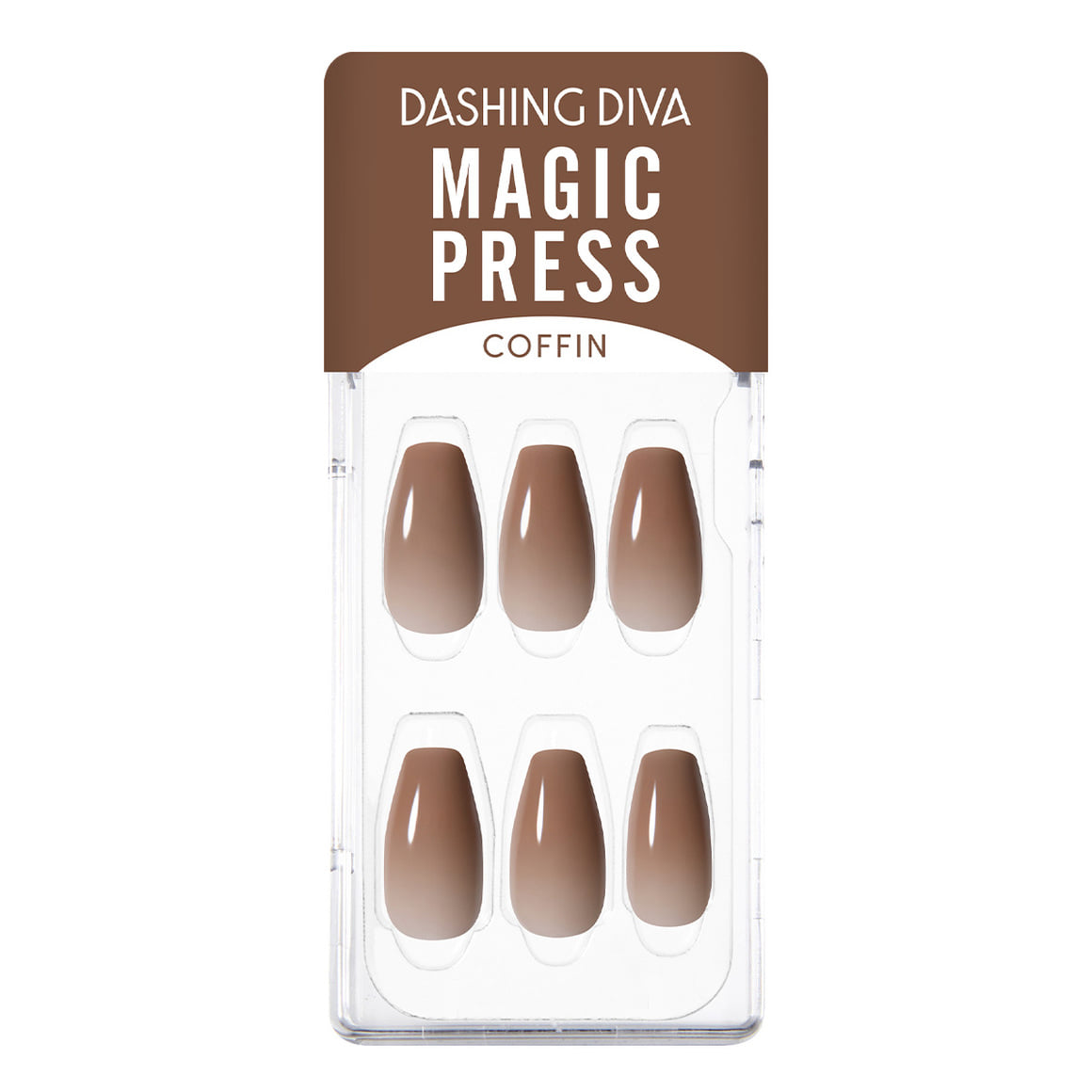 DASHING DIVA MAGIC PRESS Cinnamon Brown - Coffin disponible sur Ma petite Coree, ton Eshop 100% K-beauty en direct de Seoul
