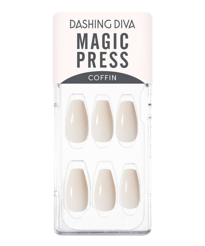 DASHING DIVA MAGIC PRESS Ivory - Coffin disponible sur Ma petite Coree, ton Eshop 100% K-beauty en direct de Seoul