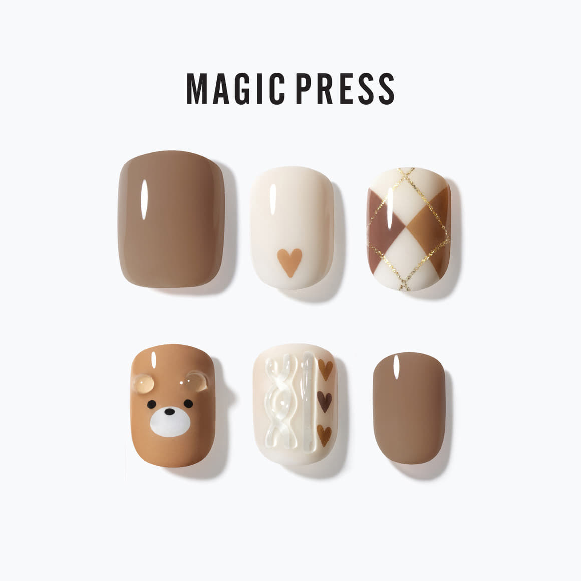 DASHING DIVA MAGIC PRESS Knit Bear - Short Square disponible sur Ma petite Coree, ton Eshop 100% K-beauty en direct de Seoul