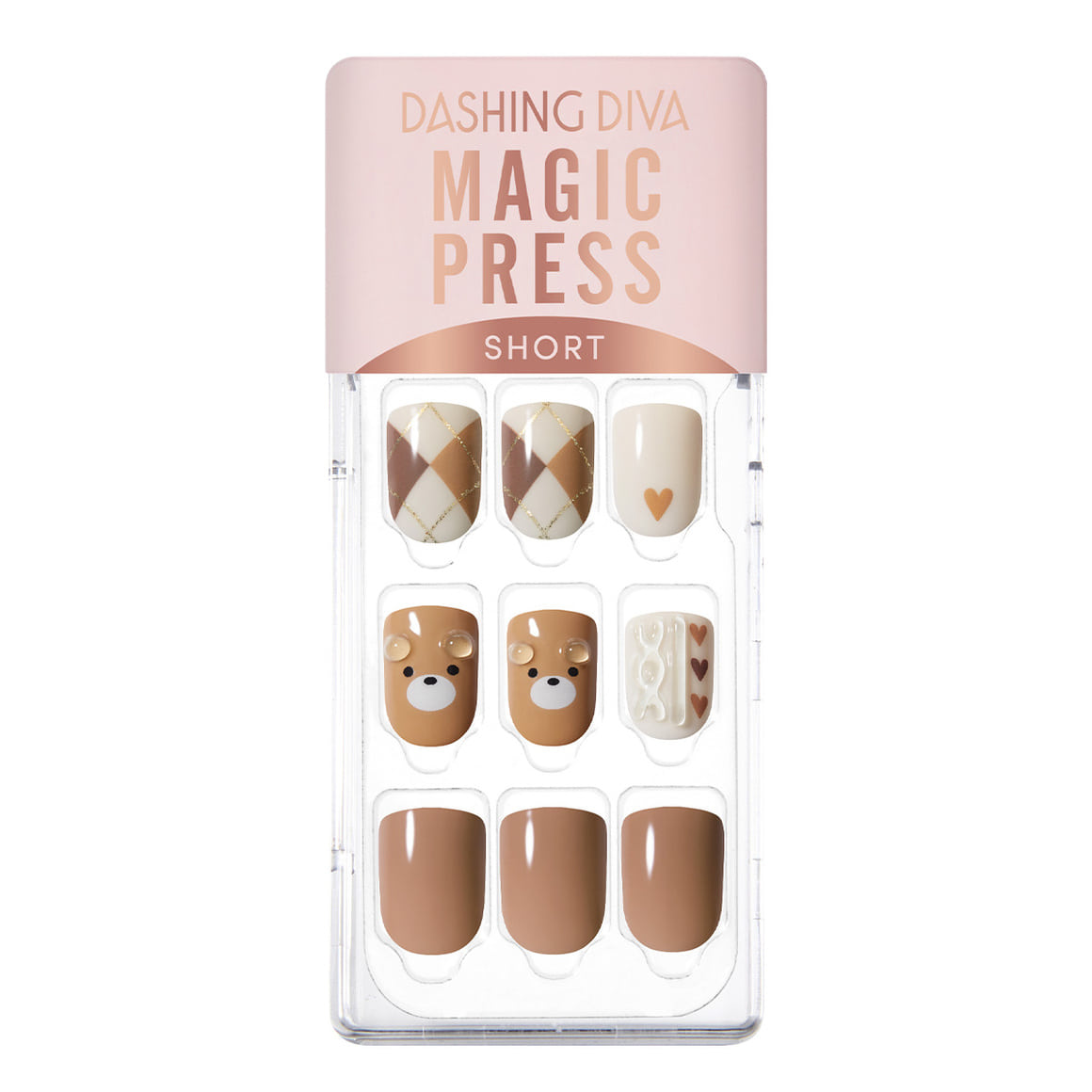DASHING DIVA MAGIC PRESS Knit Bear - Short Square disponible sur Ma petite Coree, ton Eshop 100% K-beauty en direct de Seoul
