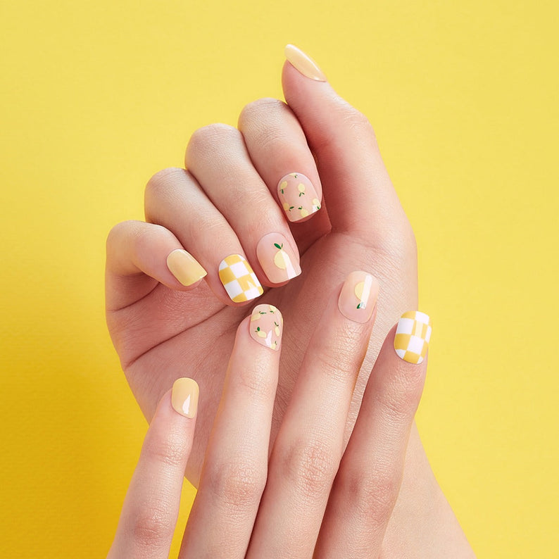 DASHING DIVA MAGIC PRESS Sweet Lemon - Short Square disponible sur Ma petite Coree, ton Eshop 100% K-beauty en direct de Seoul