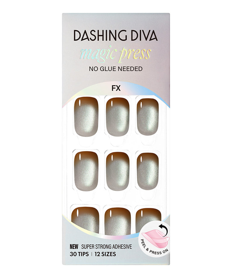 DASHING DIVA  Smudge Sage (Regular Round) : boîtier de manucure en vue produit sur fond clair.