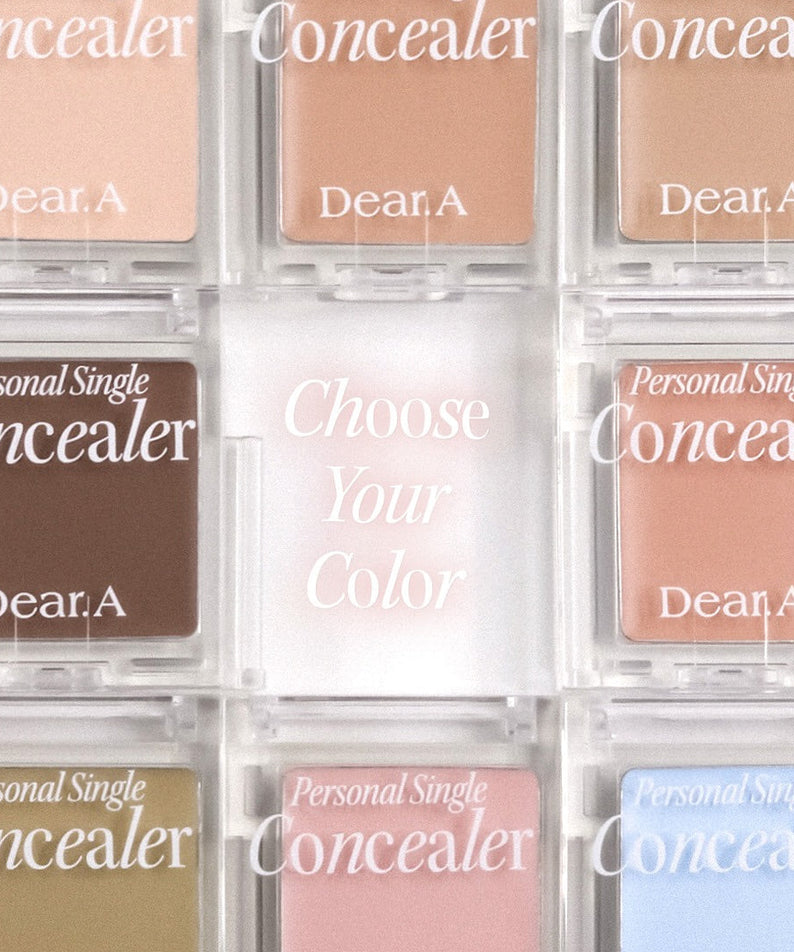 Palette DEAR.A Single Concealer 10 Colors, choix varié de teintes. Idéal pour tous types de peau. Maquillage correcteur efficace.