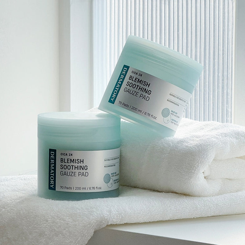 DERMATORY Cica Exosome Blemish Soothing Gauze Pad 70 Pads