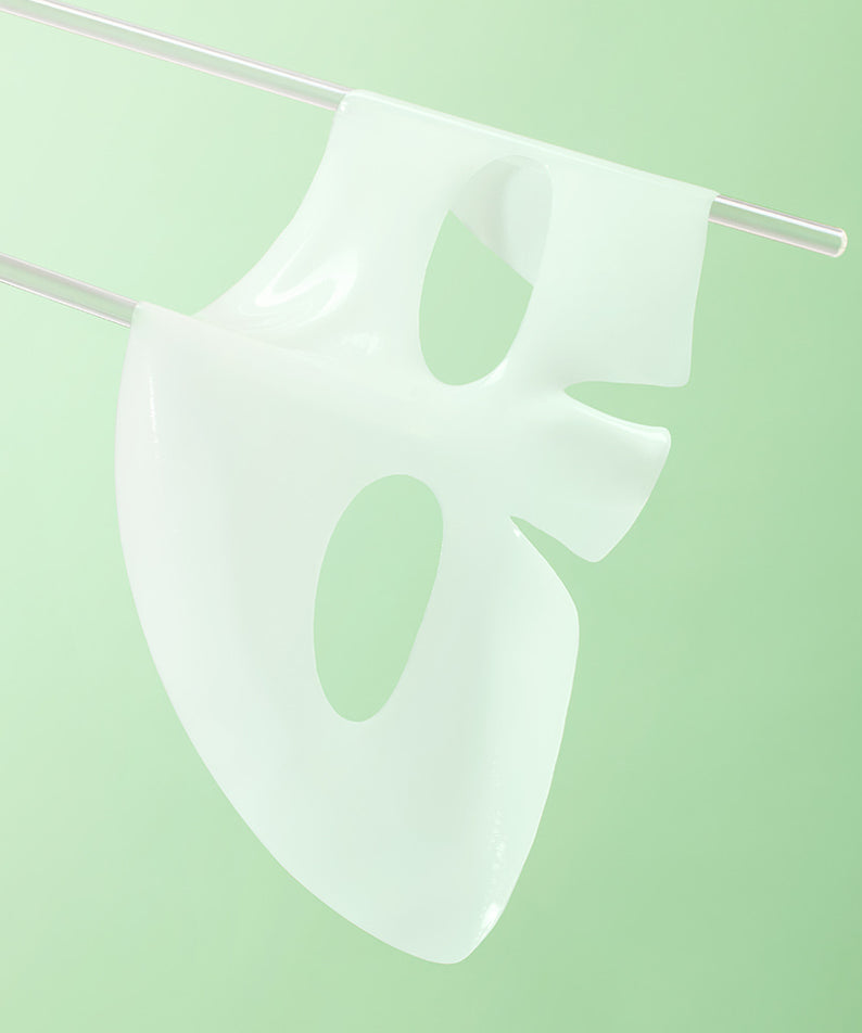DEWYTREE AC Deep Pore Collagen Gel Mask 4 Sheets de la marque DEWYTREE, masque gel sur fond vert pastel