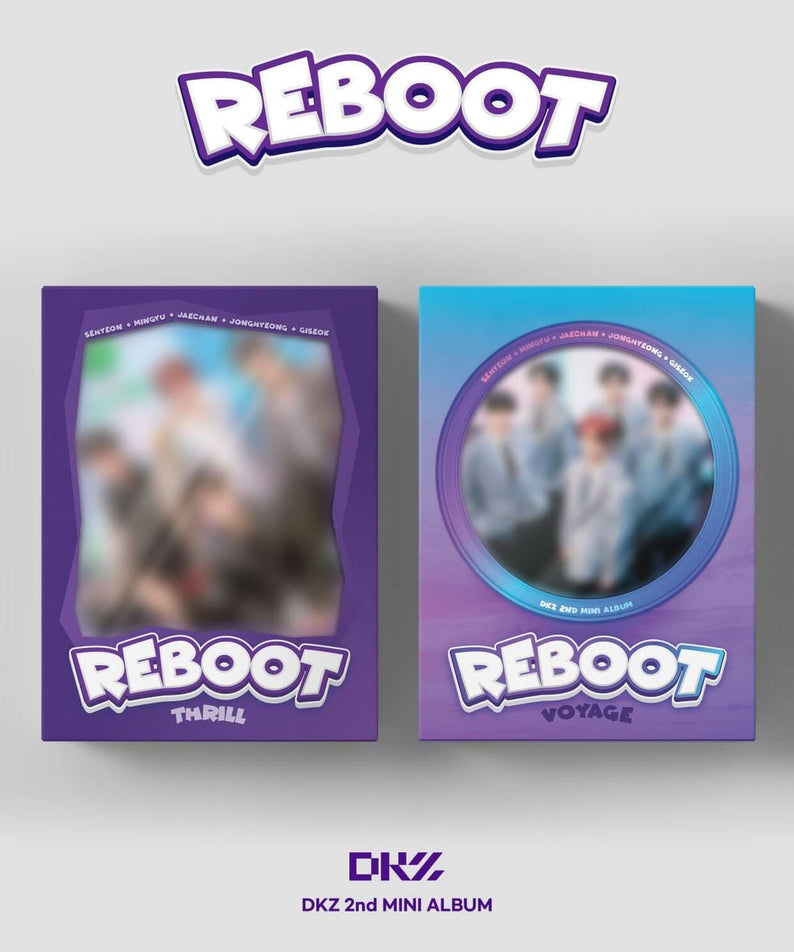 DK - 2nd Mini Album [REBOOT] (Set of 2) - Album Kpop : coffret DK avec jaquettes Reboot violet et bleu