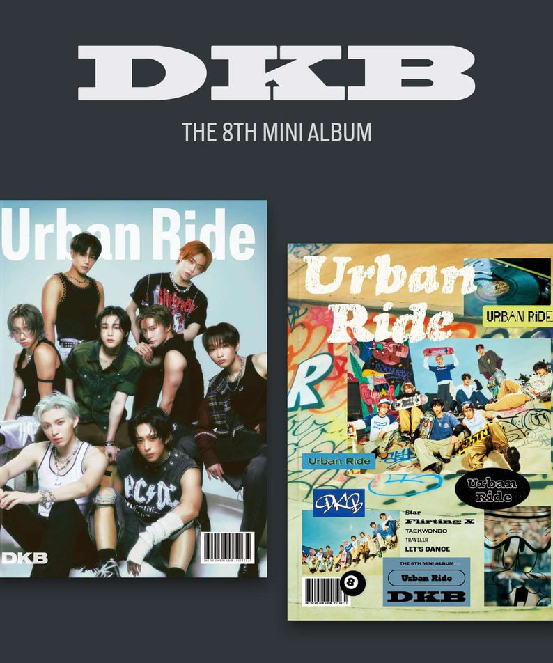 DKB - 8th Mini Album [Urban Ride] (Urban ver. / Ride ver.) (Random) - Album Kpop, visuel Urban Ride en couvertures
