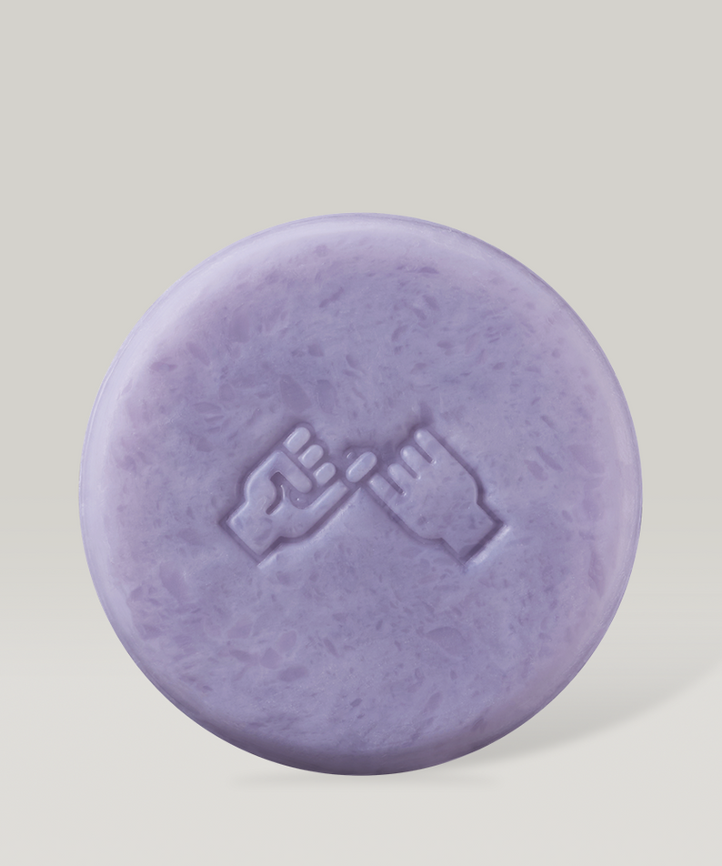 DONGGUBAT Field Correct Cleansing Soap Collagen, savon rond violet.
