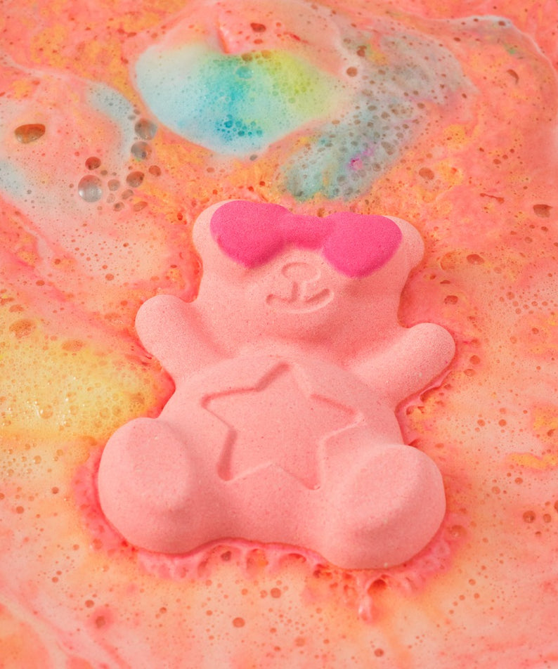 DONGGUBAT Happy Moment Bath Bomb Set 2 pieces : 2 bombes dans un bain multicolore, motif licorne, mousse.