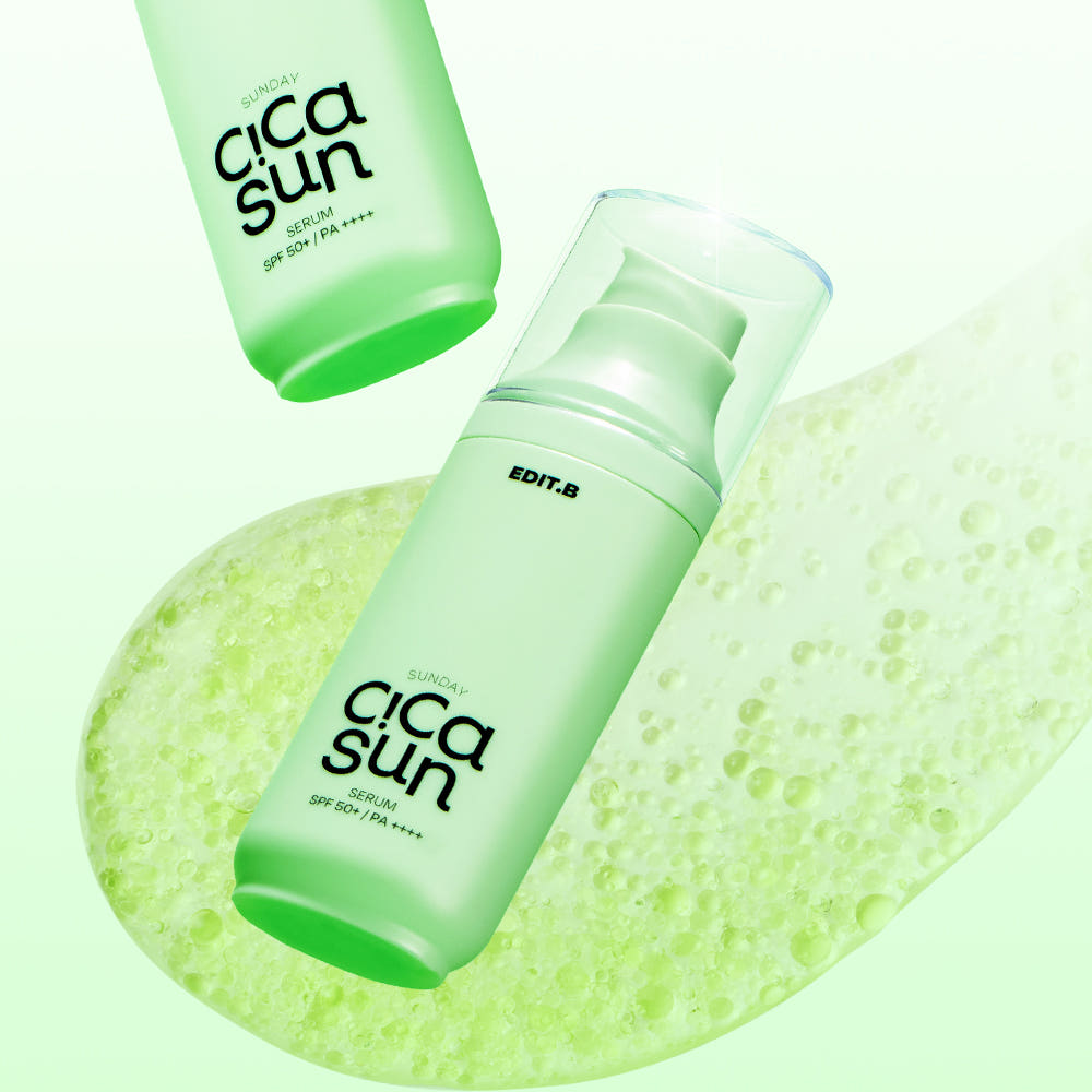 EDIT.B Sunday Cica Sun Serum 55ml SPF50+ PA ++++