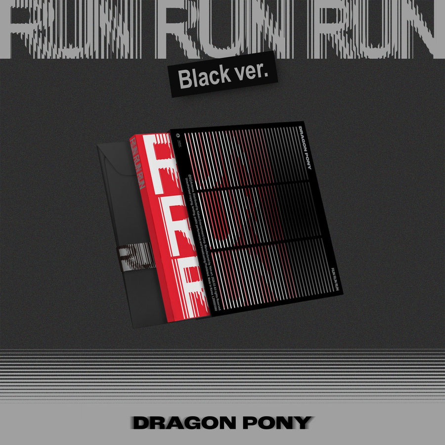 DRAGON PONY - [RUN RUN RUN] (BLACK VER.) - Album Kpop