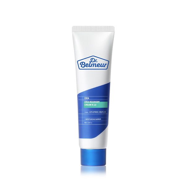 DR.BELMEUR Advanced Cica Recovery Cream 60ml, tube crème cica de la marque DR.BELMEUR sur fond blanc