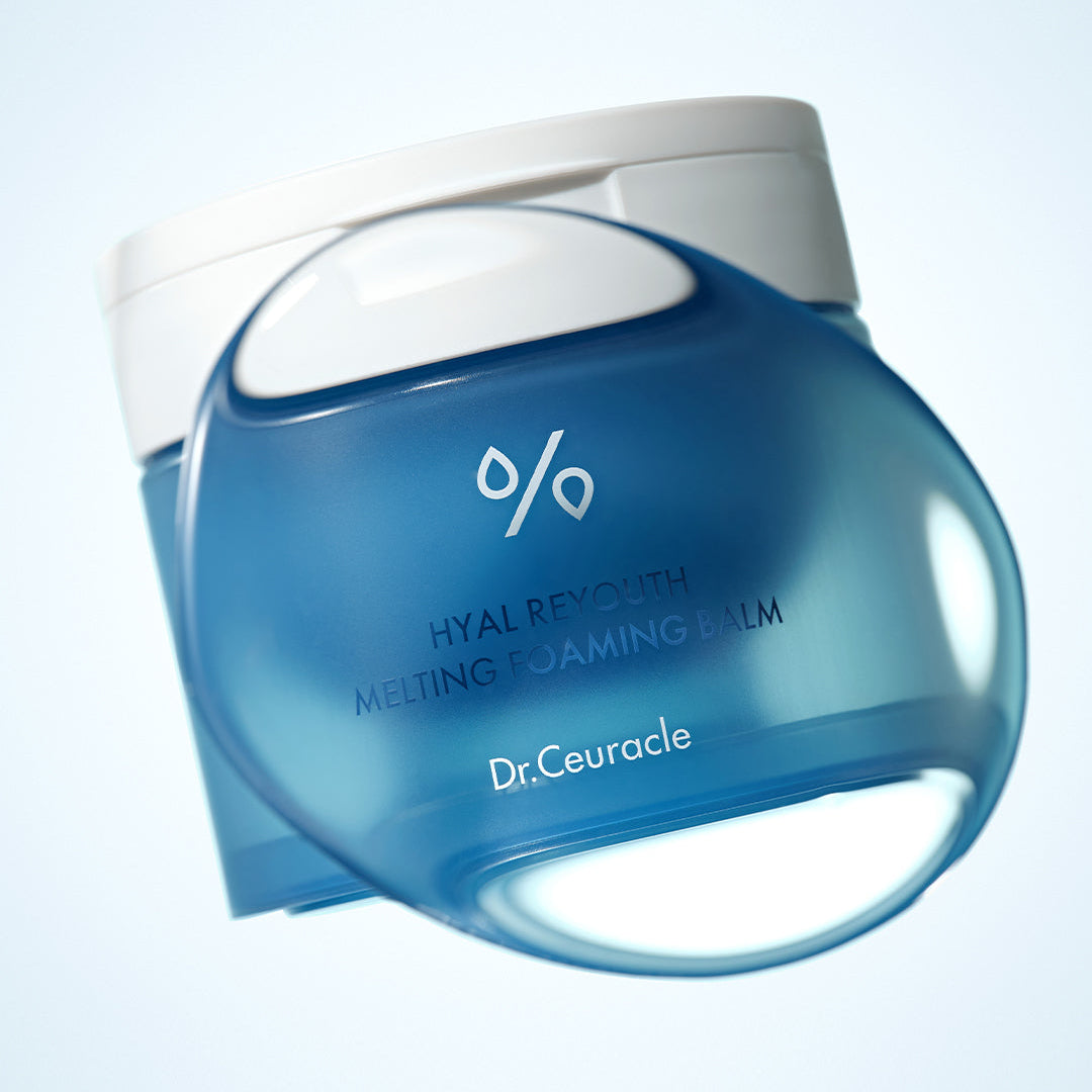DR.CEURACLE Hyal Reyouth Melting Foaming Balm 100ml, pot bleu blanc sur fond clair, produit de la marque Dr.Ceuracle.