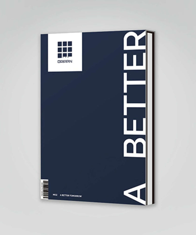 DRIPPIN - 2nd Mini Album [A Better Tomorrow] A VER. - Album Kpop, pochette bleue sur fond clair, style K-pop DRIPPIN