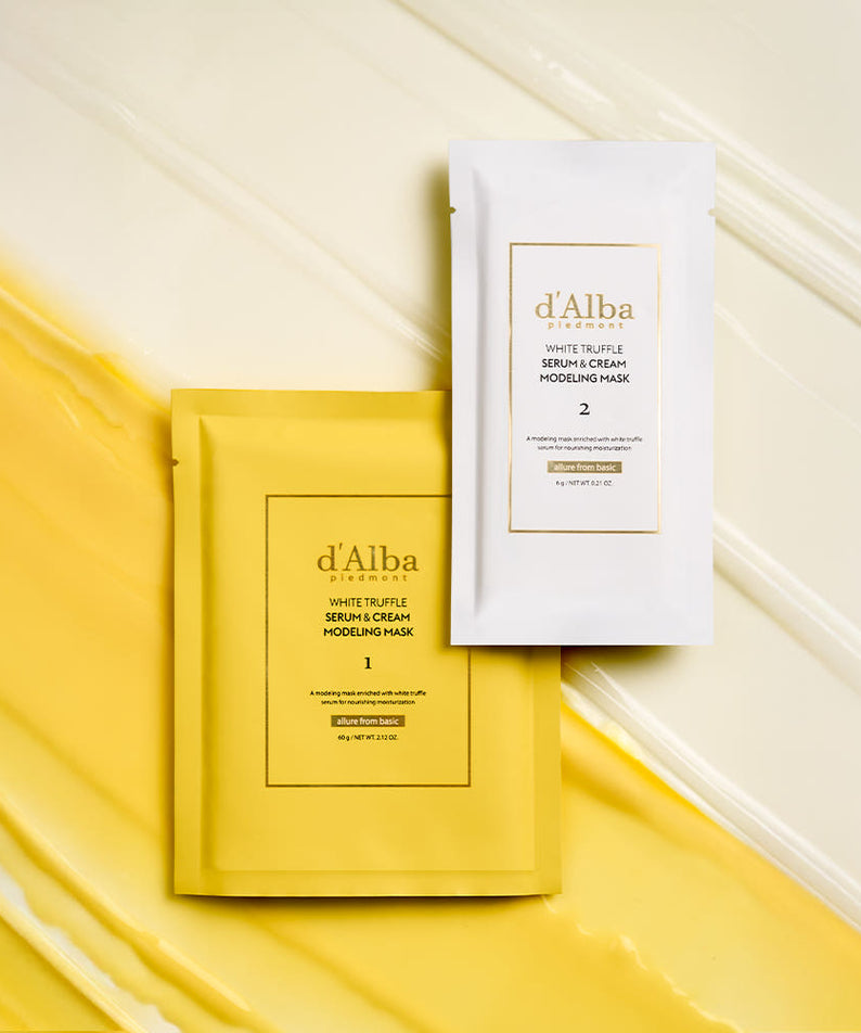 D'ALBA Serum & Cream Modeling Mask 1 BOX (4 Uses)