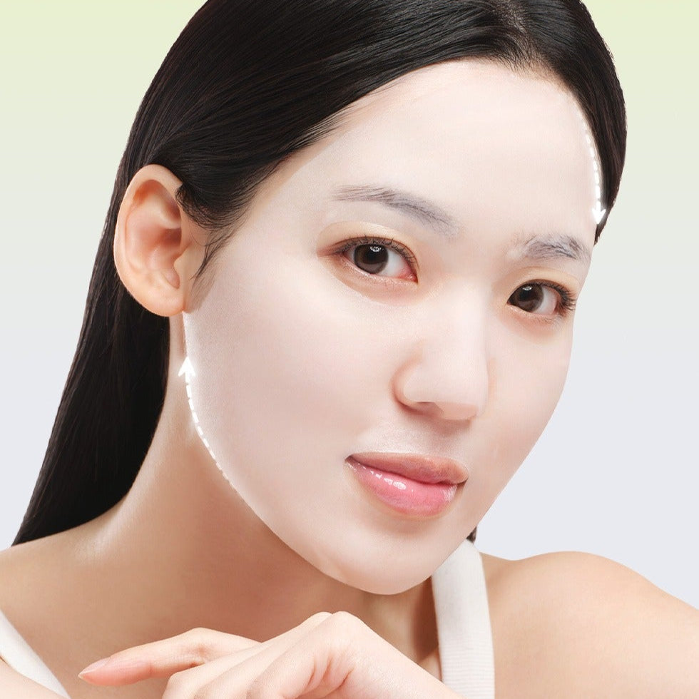 Dr.G Red Blemish Cool Vita C Trace Mask 10 Sheets de la marque Dr.G, masque visage sur peau éclatante (photo beauté).