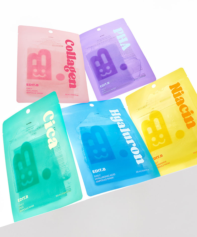 EDIT.B Daily Ampoule Mask 5 Sheets (25ml x 5)