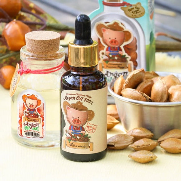 ELIZAVECCA Farmer Piggy Argan Oil 100% 30ml disponible sur Ma petite Coree, ton Eshop 100% K-beauty en direct de Seoul