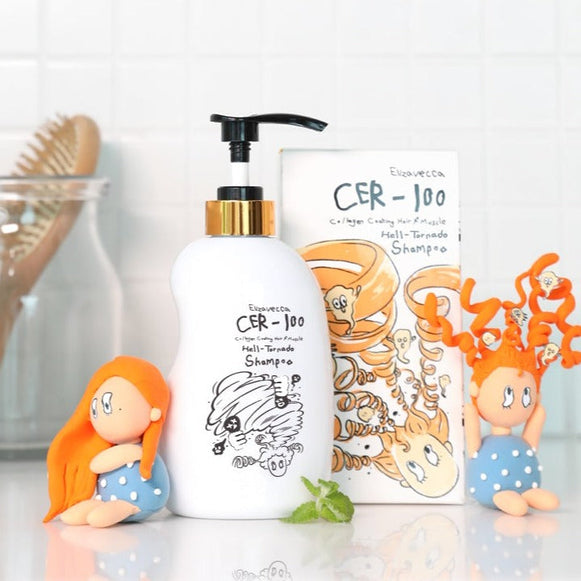 ELIZAVECCA Cer-100 Collagen Coating Hair A+ Muscle Hell Tornado Shampoo 500ml disponible sur Ma petite Coree, ton Eshop 100% K-beauty en direct de Seoul