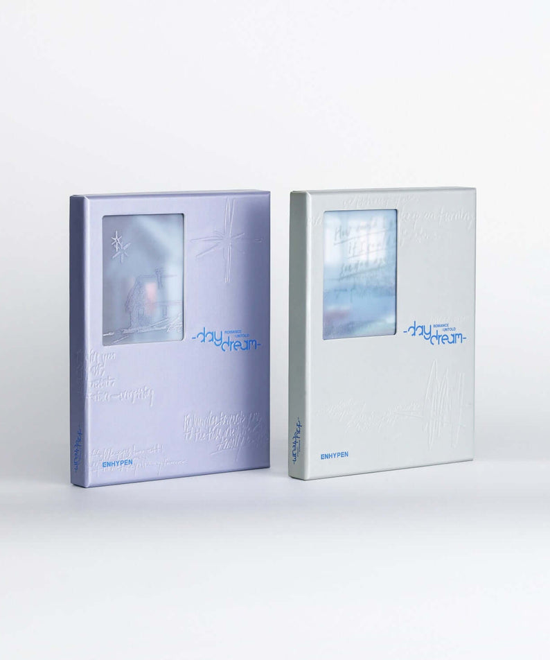 ENHYPEN - 2nd Album [ROMANCE : UNTOLD -daydream-] (Random 1 of 2) - Album Kpop, boîtiers couleur pastel sur fond blanc