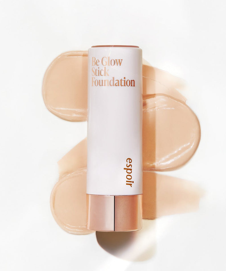 ESPOIR BE GLOW STICK FOUNDATION SPF50+ PA++++ en bâton, fond de teint hydratant à haute protection UV.