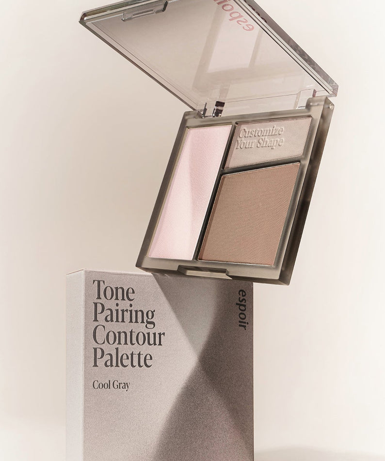 Palette de contour ESPOIR Tone Pairing Contour Palette avec teintes cool gray, conçu pour un maquillage sculptant et naturel.