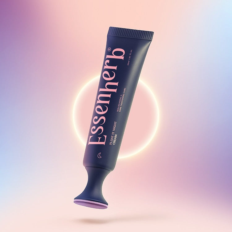ESSENHERB  Day To Night Routine Program 30ml, tube bleu sur fond dégradé lumineux, produit beauté de la marque ESSENHERB