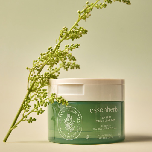 ESSENHERB Tea Tree Mild Clear Pad 60p 160g