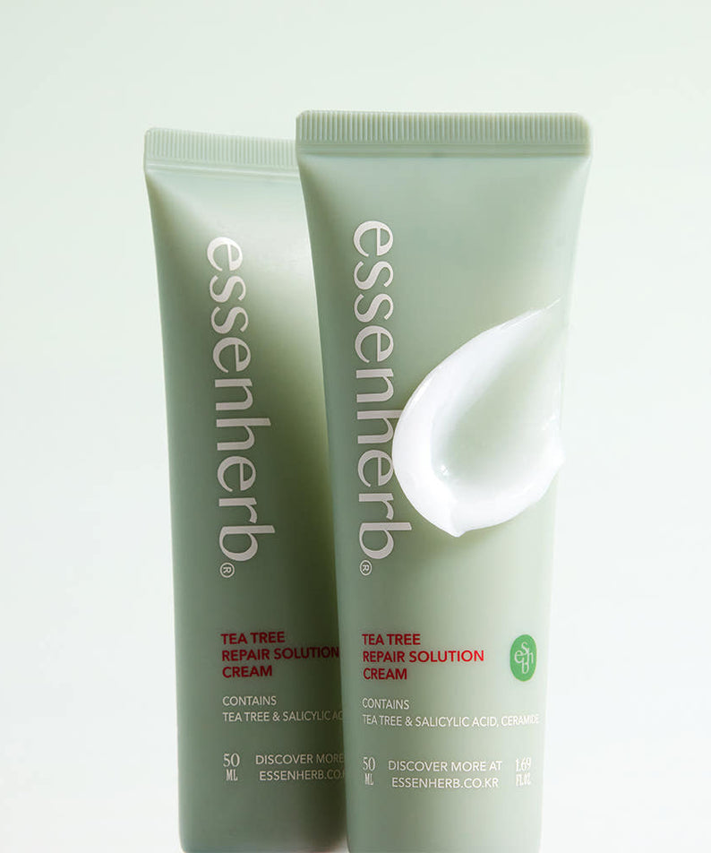 Crème ESSENHERB Tea Tree Repair Solution 50ml pour peau réparée et apaisée