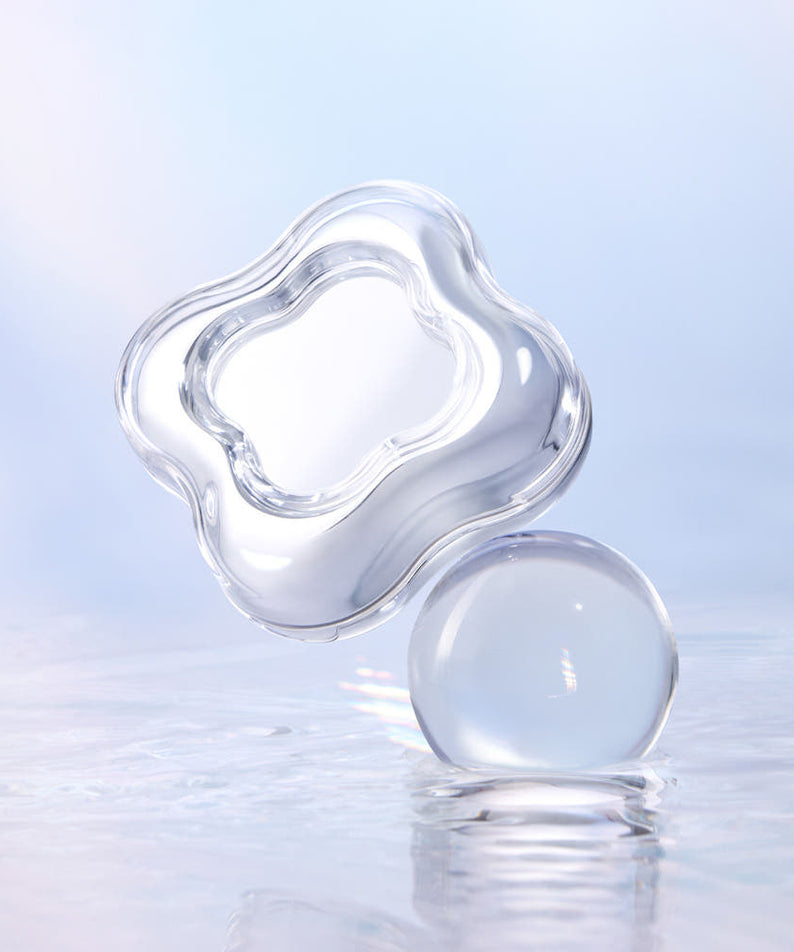 ETUDE Waterdrop Filter Cushion 15g + Refill 15g, bouée d’eau transparente, ambiance spa, marque ETUDE, produit cosmétiques