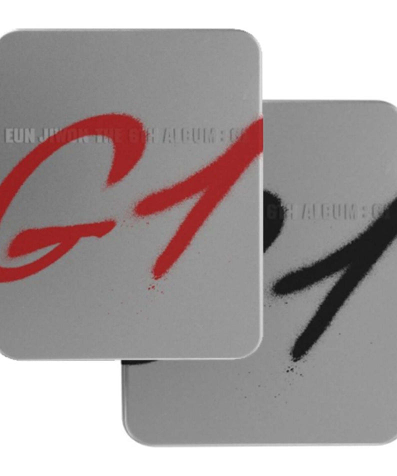 EUN JIWON - 6th Album [EUN JIWON THE 6TH ALBUM : G1] RED + BLACK VER. - Album Kpop : jaquette rouge/noir, boîtier.