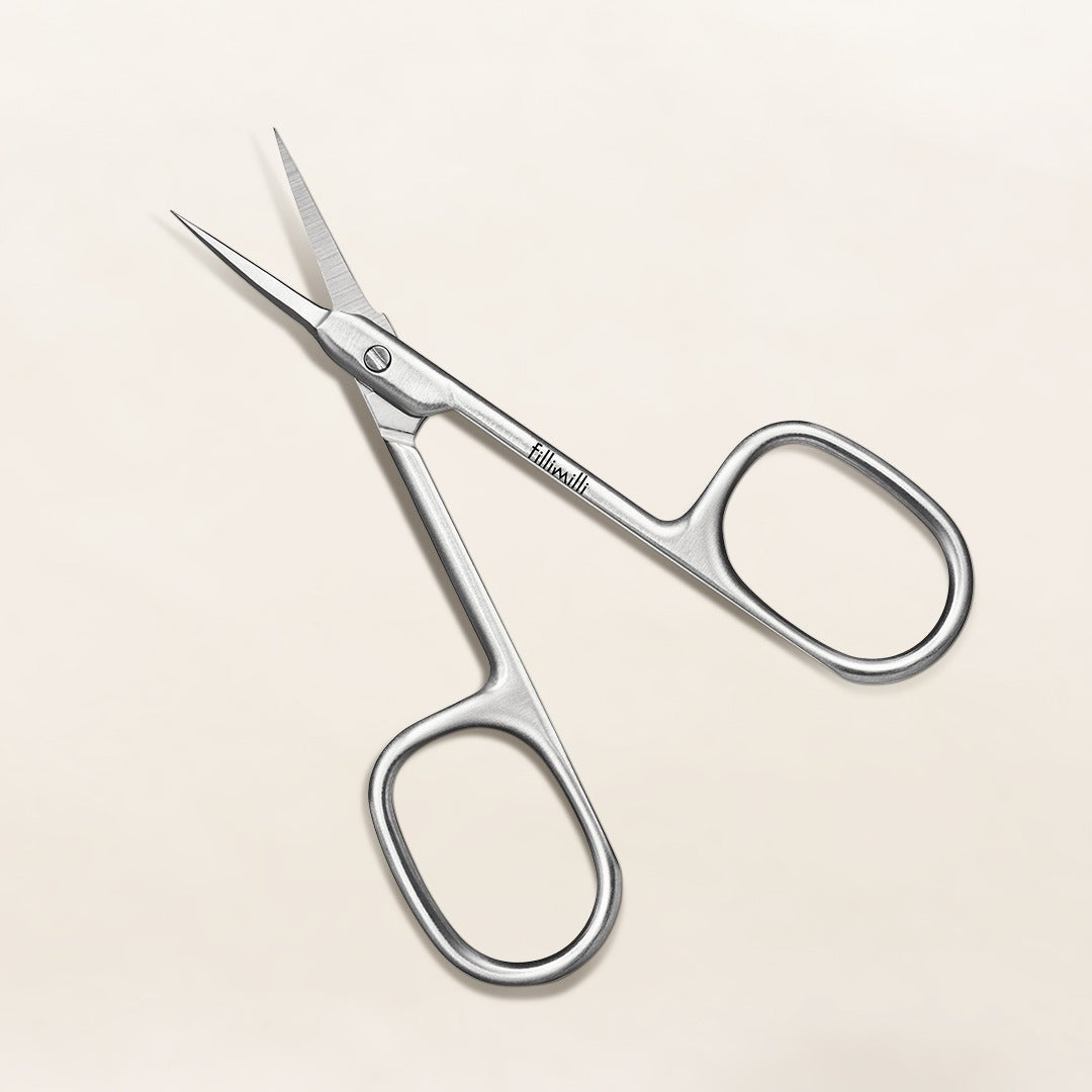 FILLIMILLI  Fine Eyebrow Scissors Set (+ Mini Brow Brush)