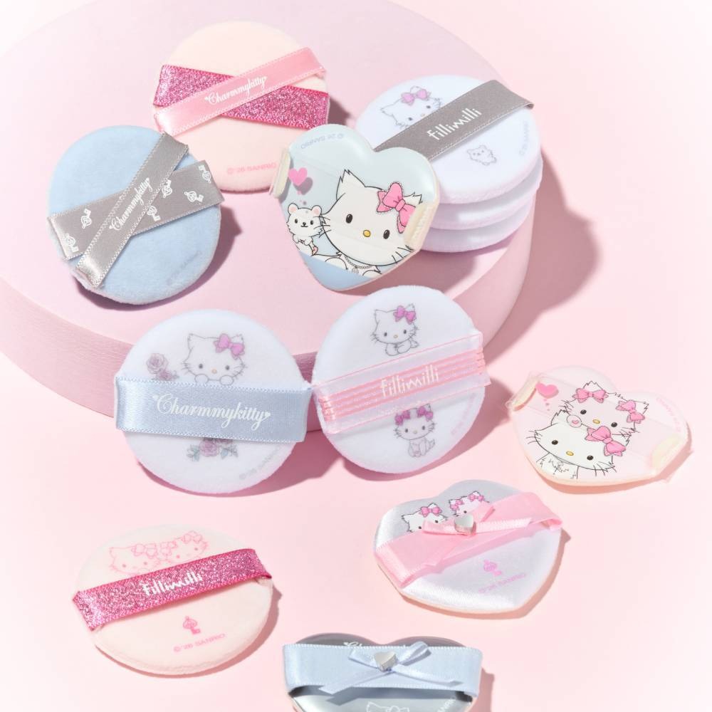 FILLIMILLI x Charmy Kitty Blur Pang Powder Puff 5P 2 Types