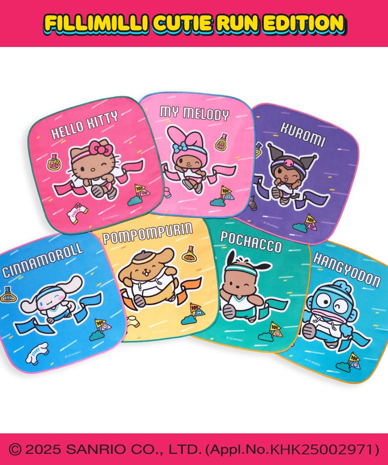 FILLIMILLI x Sanrio Characters Silicone Case Keyring (+Sports Towel) 7 Types