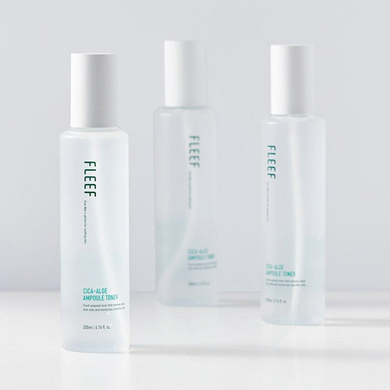 FLEEF Cica Aloe Ampoule Toner 200ml disponible sur Ma petite Coree, ton Eshop 100% K-beauty en direct de Seoul