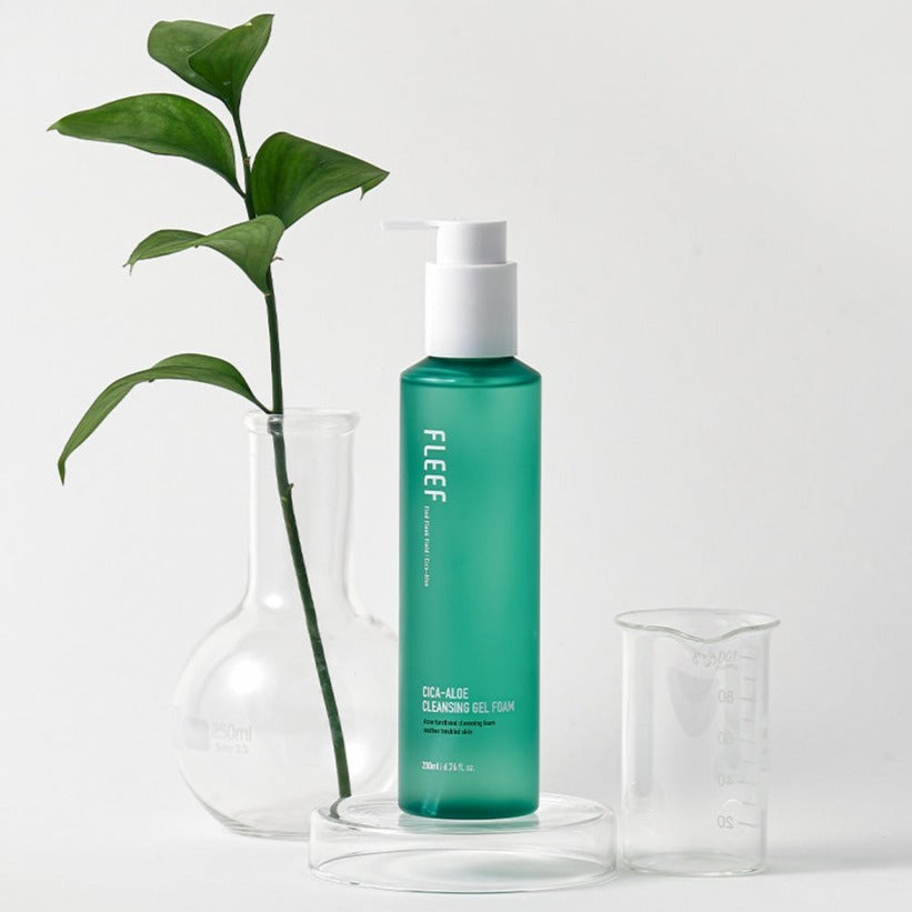 FLEEF Cica Aloe Cleansing Gel Foam 200ml disponible sur Ma petite Coree, ton Eshop 100% K-beauty en direct de Seoul